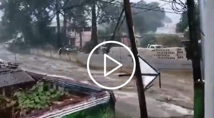 ¡Se desborda el río Platanitos, en Guatemala!