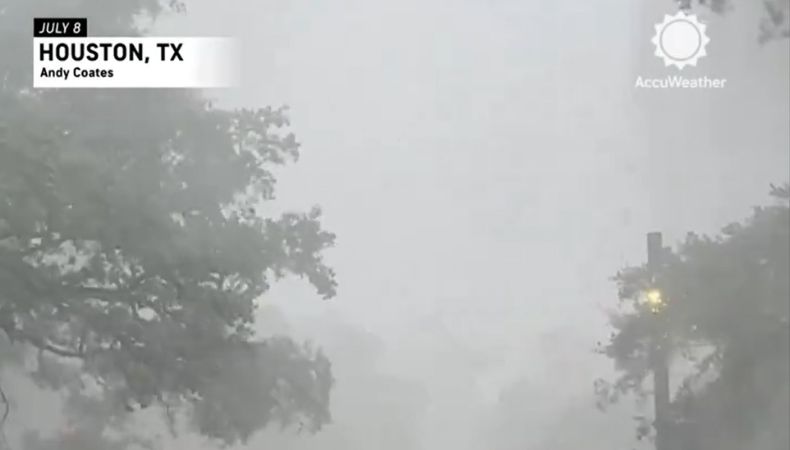 ¡Beryl tocó el centro de Texas, en Estados Unidos!