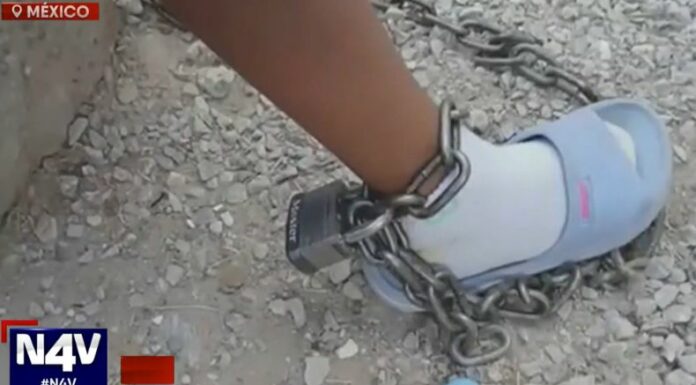 [Video] Rescatan a dos menores encadenadas en ciudad Juárez