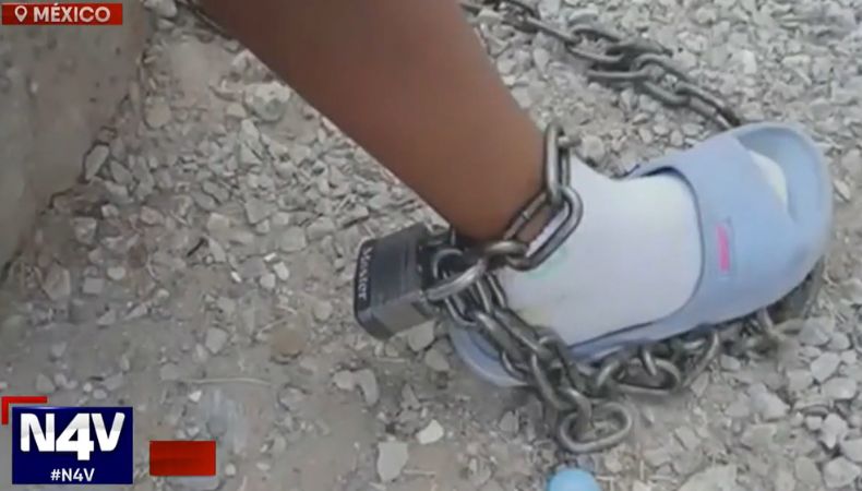 [Video] Rescatan a dos menores encadenadas en ciudad Juárez