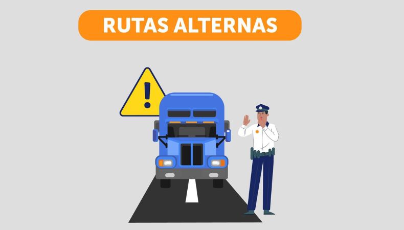 Problemas de tránsito en zona fronteriza San Cristóbal en Guatemala