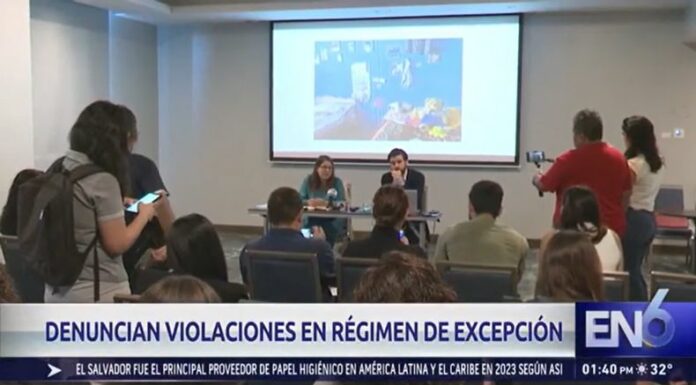 Human Rights Watch presenta informe sobre el régimen de excepción