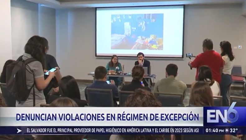 Human Rights Watch presenta informe sobre el régimen de excepción