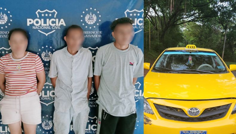 Capturan a sujetos por hurtar un taxi en San Miguel