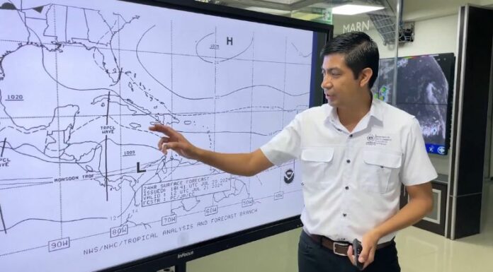 MARN pronostica lluvias y tormentas para la tarde