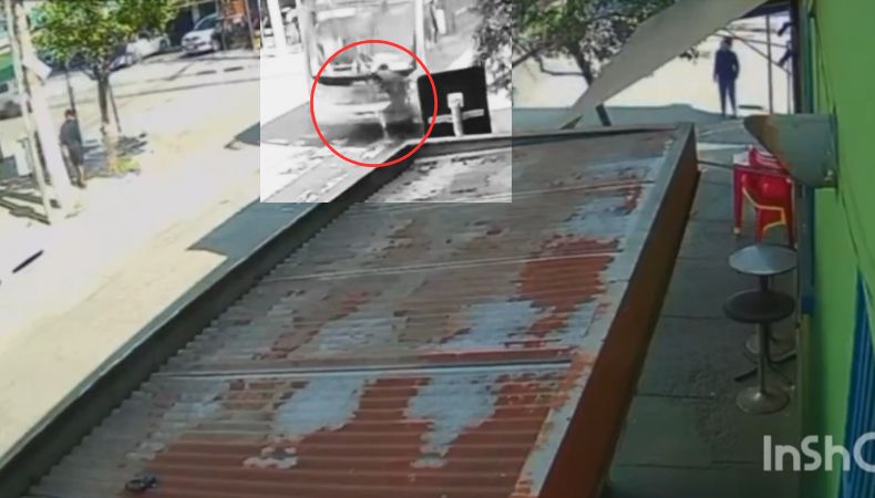 ¡Por robar terminó atropellado!