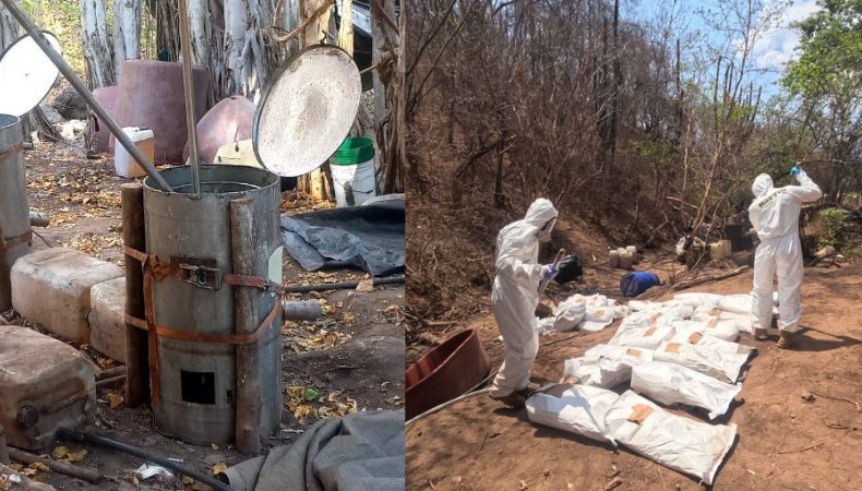 Destruyen varios laboratorios clandestinos de droga sintética en México