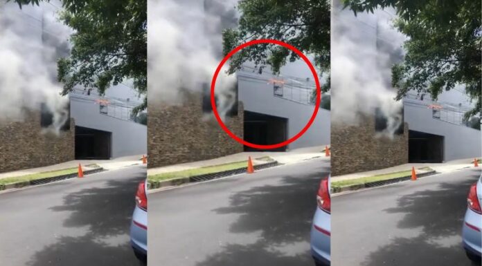 ¡Alerta! Incendio en tendido eléctrico en la Colonia Escalón