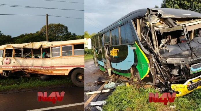 Accidente sobre la carretera a Sonsonate