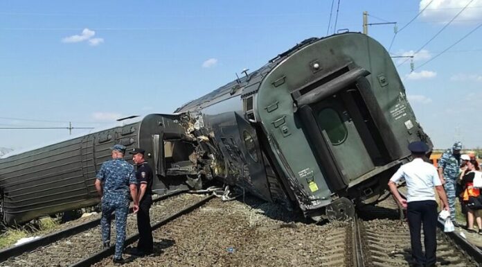 Descarrilamiento de tren en Rusia