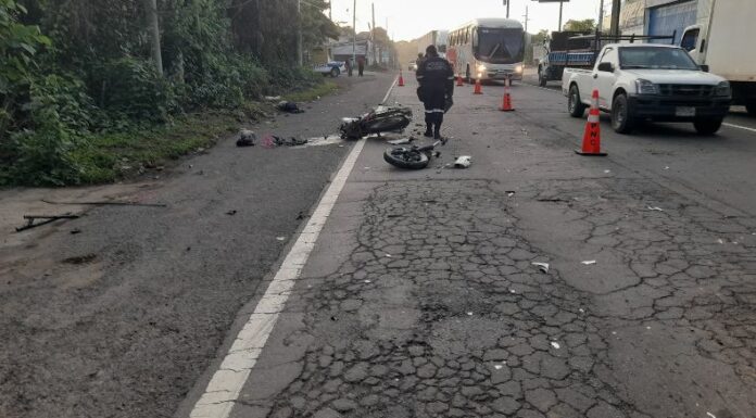 Ahora | Fallece un motociclista en Jucuapa, Usulután Norte