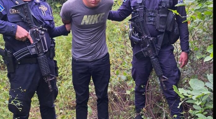 Autoridades capturan al responsable de un homicidio en el caserío Agua Fría del cantón Hato Nuevo, San Miguel.