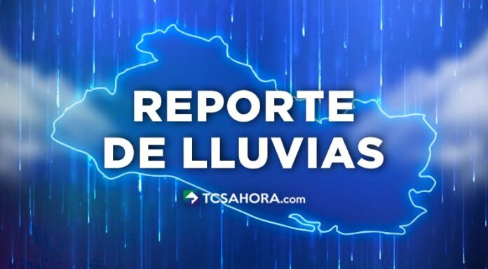 El Ministerio de Medio Ambiente y Recursos Naturales (MARN) reporta lluvias y en el territorio nacional.