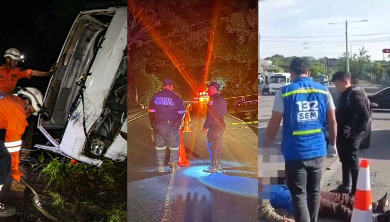 Te presentamos los accidentes de tránsito ocurridos en diferentes partes del país, hasta este instante, en el jueves 8 de agosto.