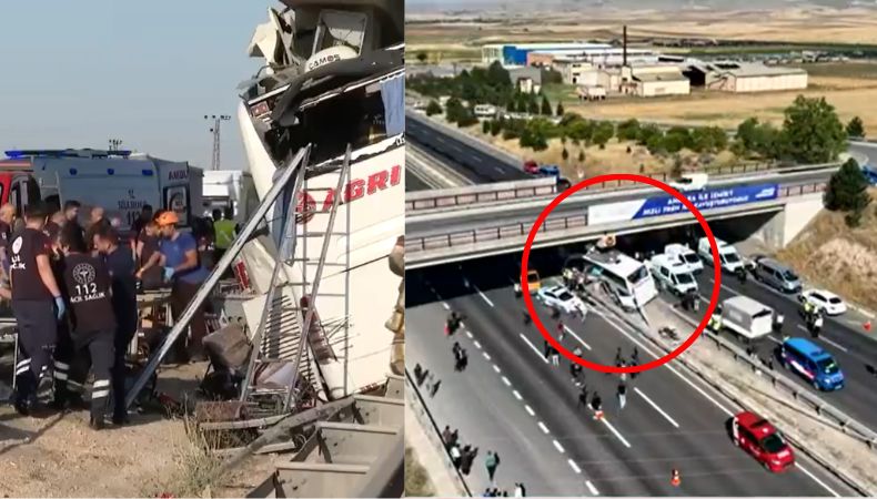 Alrededor de 9 fallecidos y más de 25 personas resultaron en un mortal accidente de autobús que chocó contra un puente en Ankara, Turquía.