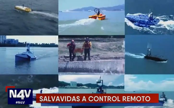 Este salvavidas puede alcanzar a una persona en el mar en cuestión de segundos y transportarla a una zona segura.