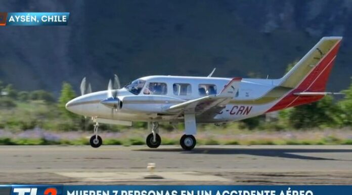 En Chile, se reportó un fatal accidente aéreo, que dejó a seis personas fallecidas.