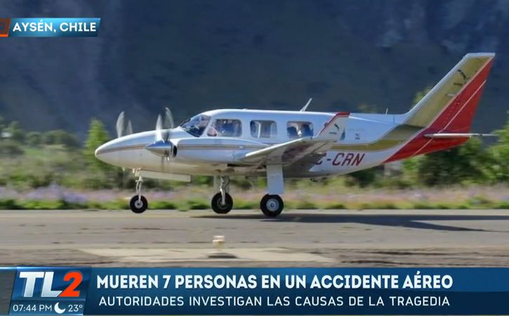 En Chile, se reportó un fatal accidente aéreo, que dejó a seis personas fallecidas.