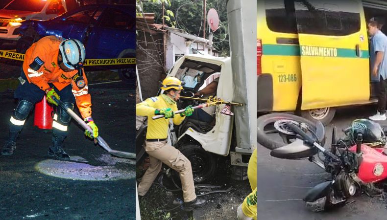 Estos son los accidentes registrados el sábado 10 de agosto de 2024.