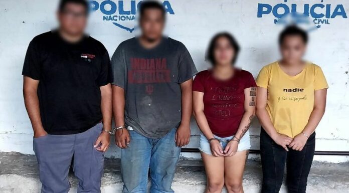 La Policía Nacional Civil (PNC), capturó a cuatro personas vinculadas al caso de homicidio en Metapán, que ocurrió el pasado 8 de agosto.