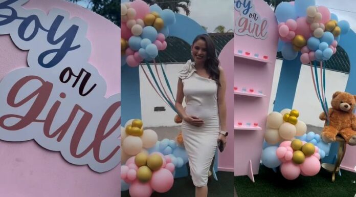 Alexa Guzmán vivió un momento más que especial al revelar el sexo de su primer bebé, rodeada de sus familiares y amigos.