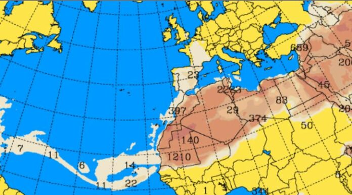 Ministerio de Medio Ambiente y Recursos Naturales (MARN) registro presencia del Polvo de Sahara en el país.