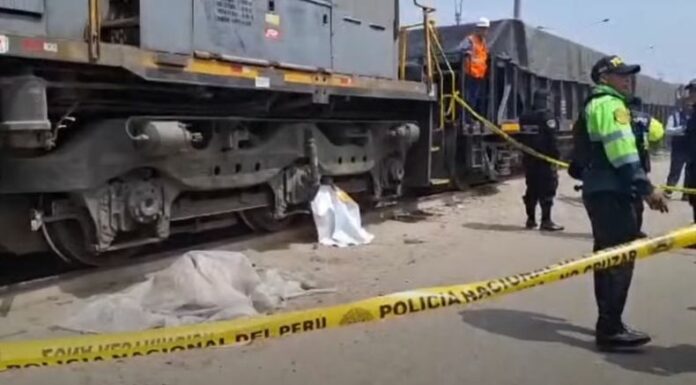 Joven es arrollado por un tren