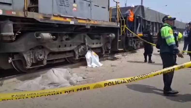 Joven es arrollado por un tren