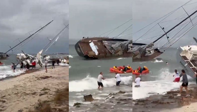 En la isla española de Formentera se reportan serios daños en la costa. Se contabilizan embarcaciones dañadas y heridos.