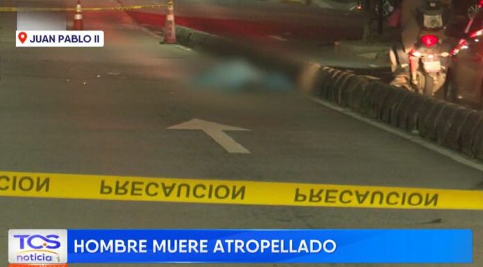 Un hombre de la tercera edad falleció tras ser embestido sobre la Alameda Juan Pablo II, a la altura de la avenida España, San Salvador.
