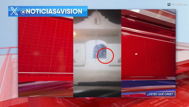 En video quedó captado el momento en el que el supuesto fantasma de una niña camina dentro de un cementerio de Puebla, México.