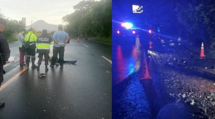 La Policía Nacional Civil reportó la muerte de dos personas atropelladas en dos diferentes carreteras del país.