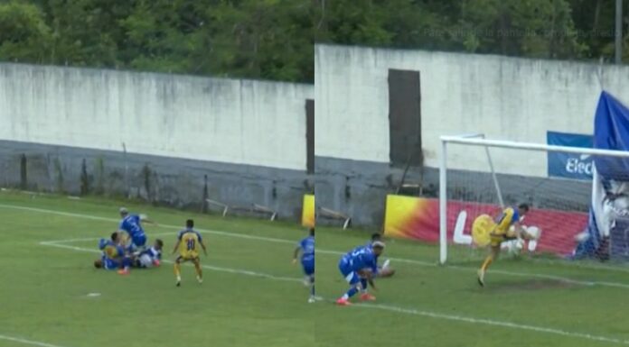 El delantero de Municipal Limeño, Javier Ferman, anotó de una manera curiosa para darle los tres puntos a los suyos en Gotera.