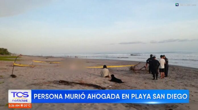 Un joven perdió la vida tras ahogarse en la playa San Diego, La Libertad; según los reportes de Cruz Verde Salvadoreña.