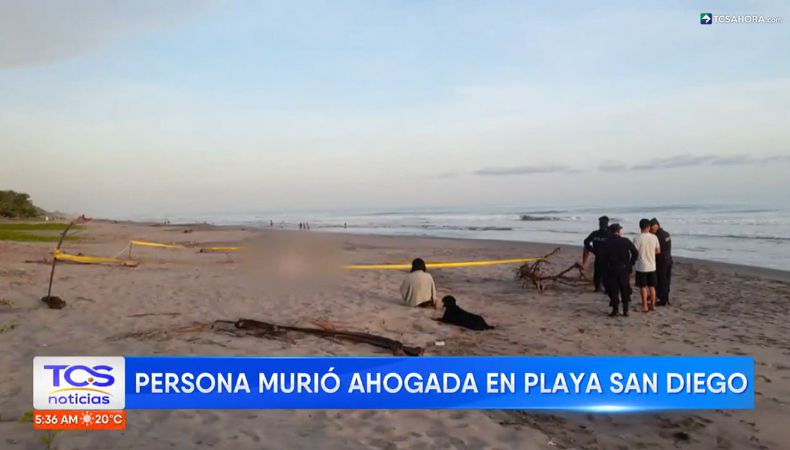 Un joven perdió la vida tras ahogarse en la playa San Diego, La Libertad; según los reportes de Cruz Verde Salvadoreña.