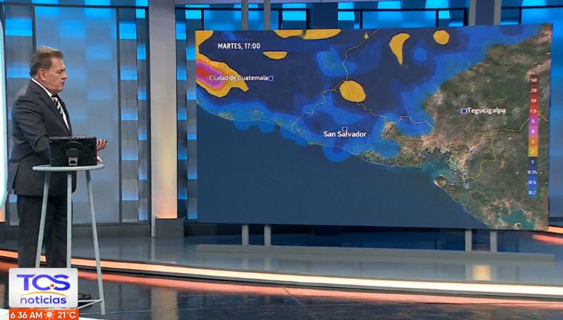 De acuerdo con el ingeniero Moisés Urbina, se espera el paso de una onda tropical para el final de la tarde noche.