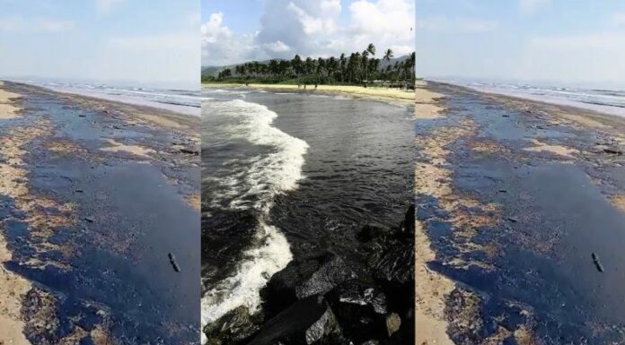 En Venezuela se registra un fuerte derrame de petróleo que afecta varios kilómetros en la costa del Mar Caribe.