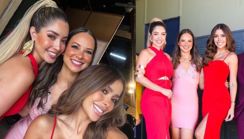 Las presentadoras de Viva la Mañana, Larissa, Ale y Ana, comparten espectacular fotografía en el set de la revista matutina.