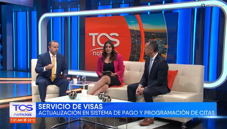 Embajada de EE. UU. informa sobre los cambios el sistema de pago de visas El cónsul general de la Embajada de Estados Unidos en El Salvador, Michael García, brindó detalles sobre los cambios en el sistema de pago de visas.