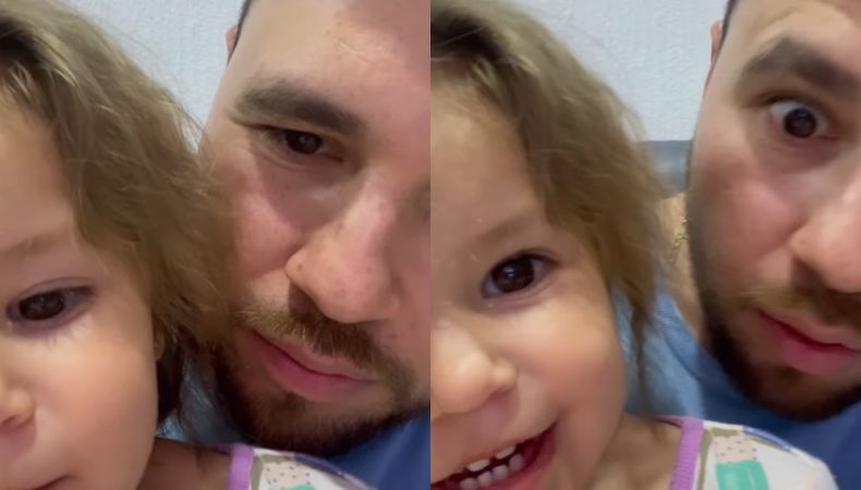 El presentador de televisión, Mario Sibrián compartió con todos sus seguidores un emotivo video al lado de su pequeña, Mishellita.