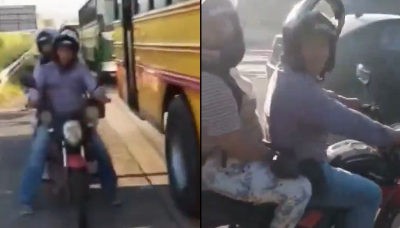 El motociclista fue sancionado por cometer cinco infracciones. Las autoridades hacen un llamado a conducir con empatía y consideración.