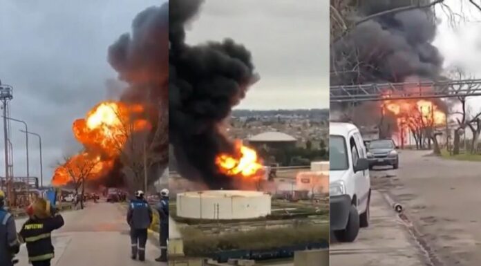 Equipos de emergencias lograron controlar un voraz incendio que se registró en una importante refinería petrolera de Argentina.