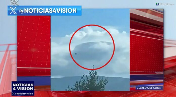 En redes sociales se difundió un inusual video que muestra un extraño objeto que parece esconderse entra las nubes en Washington, Estados Unidos.