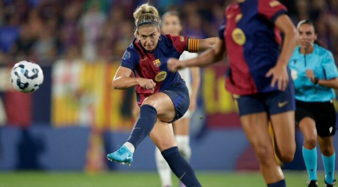 En uno de los encuentros del Barcelona femenino, Alexia Putellas consiguió quedarse con un tremendo tanto en el marcador.