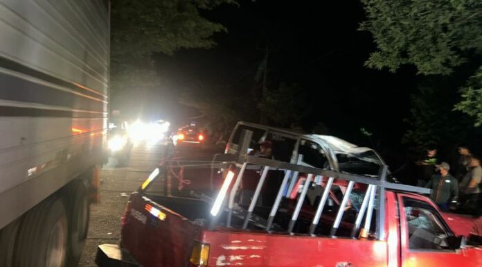 El Viceministerio de Transporte (VMT) reportó un fuerte accidente de tránsito a la altura del caserío Cerro Partido, La Unión.