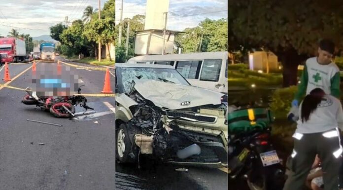 Estos son los accidentes de tránsito ocurridos en diferentes partes del país, hasta este instante, en el sábado 24 de agosto.