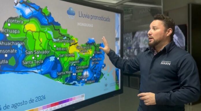 Para la tarde y noche de este día, el Ministerio de Medio Ambiente y Recursos Naturales (MARN) prevé lluvias en diferentes puntos del país.