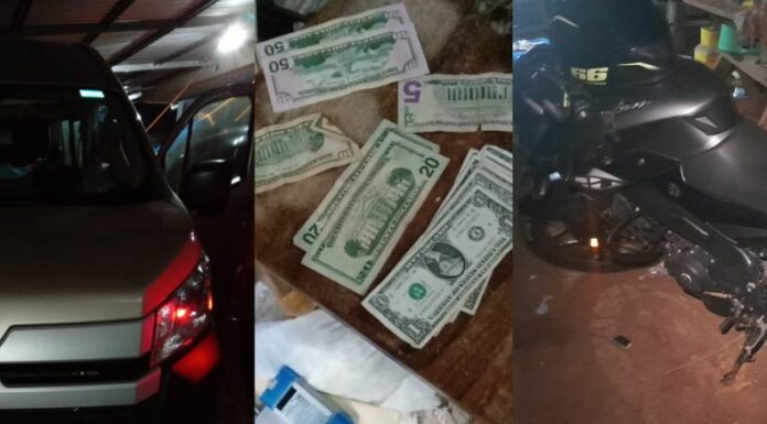 La FGR y la PNC, capturaron a cinco personas por el tráfico y tenencia ilícita de droga. En el operativo también, se recolectó evidencia.