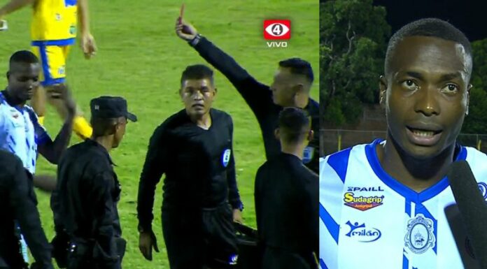 Dany Cetré no terminó nada contento con la actuación arbitral por la sanción de un penal que considera inexistente.