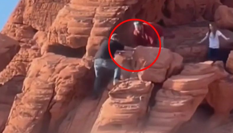 Dos sujetos son acusados de dañar las formaciones rocosas de 140 millones de años en el Área Recreativa Nacional del Lago Mead.